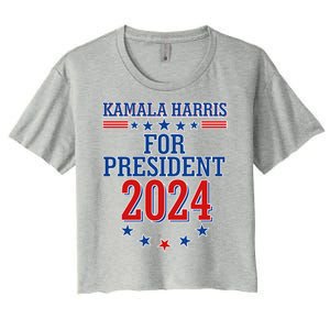 Kamala Harris For President 2024 Women's Crop Top Tee