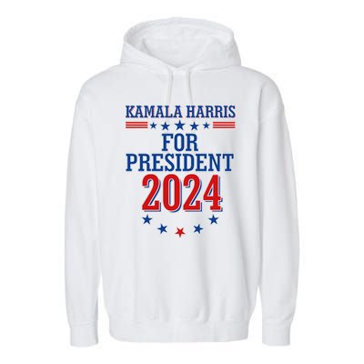 Kamala Harris For President 2024 Garment-Dyed Fleece Hoodie