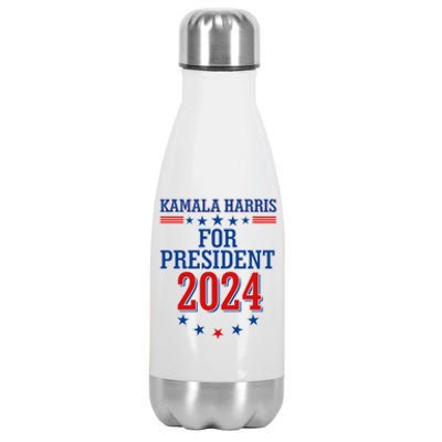 Kamala Harris For President 2024 Stainless Steel Insulated Water Bottle