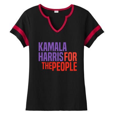 Kamala Harris For The People 2024 Ladies Halftime Notch Neck Tee