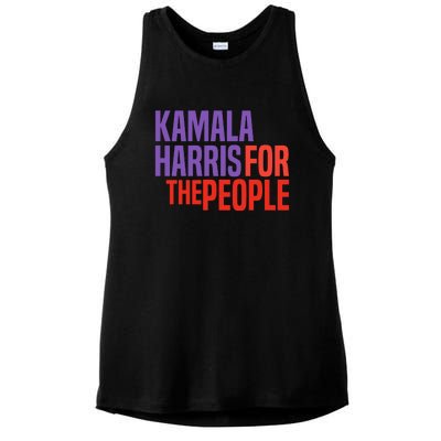 Kamala Harris For The People 2024 Ladies PosiCharge Tri-Blend Wicking Tank