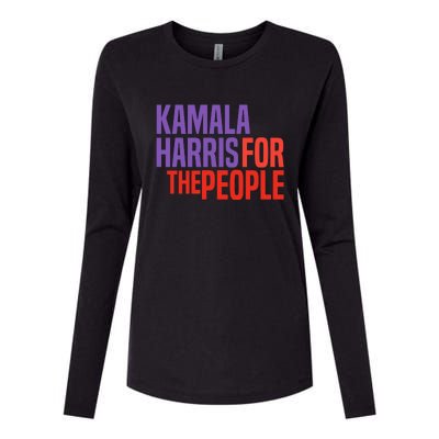 Kamala Harris For The People 2024 Womens Cotton Relaxed Long Sleeve T-Shirt