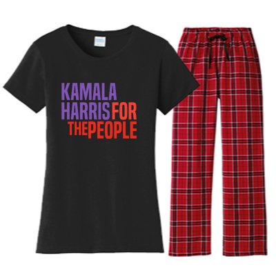 Kamala Harris For The People 2024 Women's Flannel Pajama Set