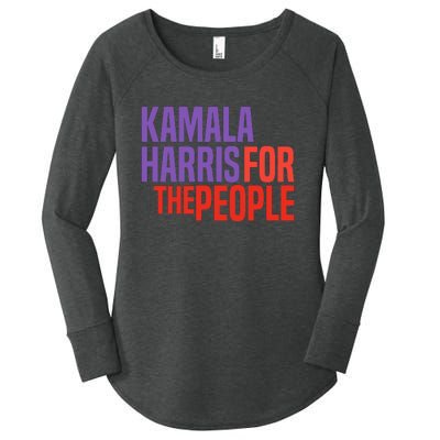 Kamala Harris For The People 2024 Women's Perfect Tri Tunic Long Sleeve Shirt