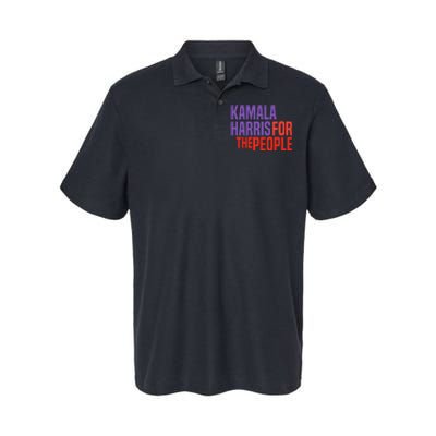 Kamala Harris For The People 2024 Softstyle Adult Sport Polo