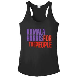 Kamala Harris For The People 2024 Ladies PosiCharge Competitor Racerback Tank