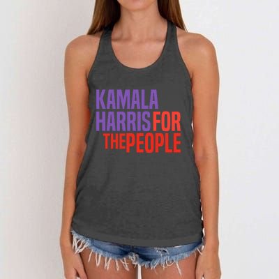 Kamala Harris For The People 2024 Women's Knotted Racerback Tank