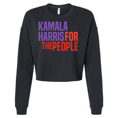 Kamala Harris For The People 2024 Cropped Pullover Crew