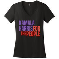 Kamala Harris For The People 2024 Women's V-Neck T-Shirt