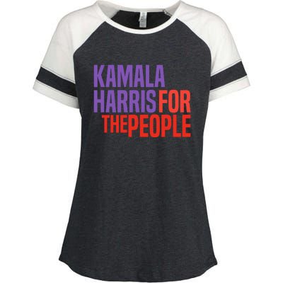 Kamala Harris For The People 2024 Enza Ladies Jersey Colorblock Tee