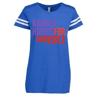 Kamala Harris For The People 2024 Enza Ladies Jersey Football T-Shirt