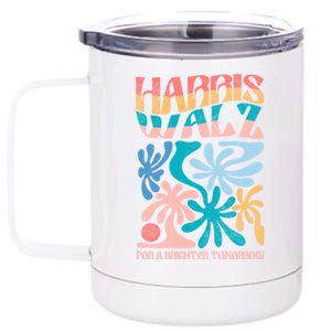 Kamala Harris Forward Harris Waltz Brighter Tomorrow Gift 12 oz Stainless Steel Tumbler Cup