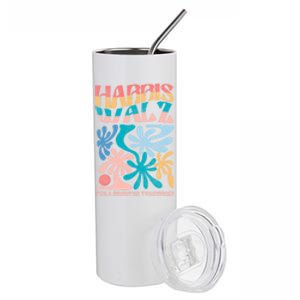 Kamala Harris Forward Harris Waltz Brighter Tomorrow Gift Stainless Steel Tumbler