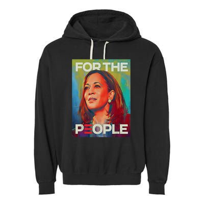 Kamala Harris For People 2024 Election President Garment-Dyed Fleece Hoodie