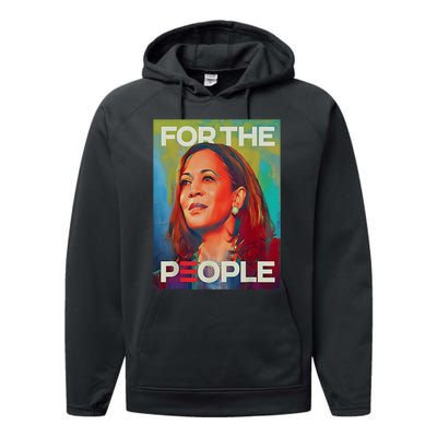 Kamala Harris For People 2024 Election President Performance Fleece Hoodie