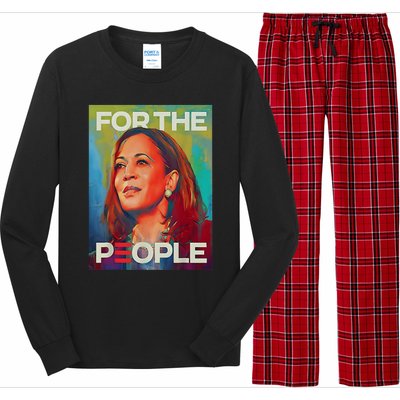 Kamala Harris For People 2024 Election President Long Sleeve Pajama Set