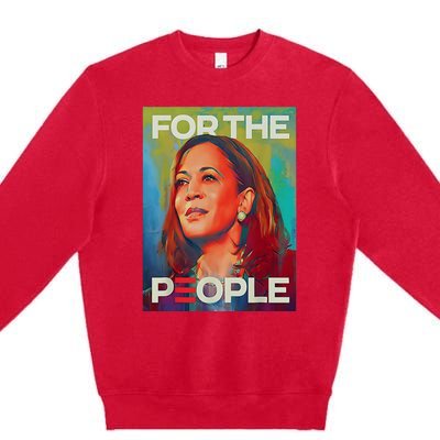 Kamala Harris For People 2024 Election President Premium Crewneck Sweatshirt