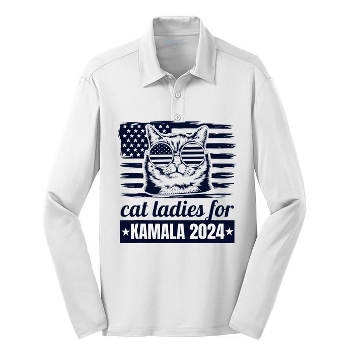 Kamala Harris For The People Silk Touch Performance Long Sleeve Polo