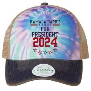 Kamala Harris For President 2024 Legacy Tie Dye Trucker Hat