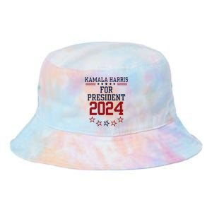 Kamala Harris For President 2024 Tie Dye Newport Bucket Hat