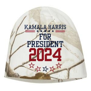 Kamala Harris For President 2024 Kati - Camo Knit Beanie