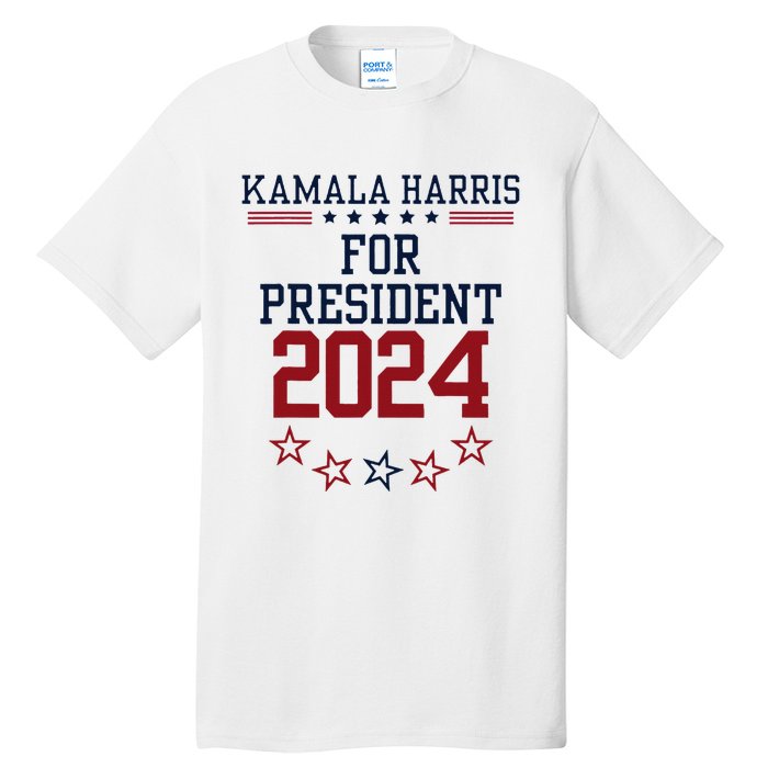 Kamala Harris For President 2024 Tall T-Shirt