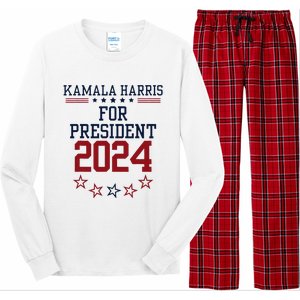 Kamala Harris For President 2024 Long Sleeve Pajama Set