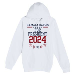 Kamala Harris For President 2024 Premium Pullover Hoodie