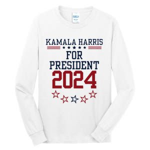 Kamala Harris For President 2024 Tall Long Sleeve T-Shirt