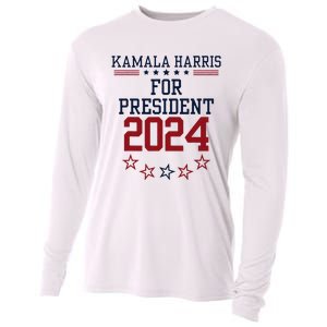 Kamala Harris For President 2024 Cooling Performance Long Sleeve Crew