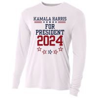 Kamala Harris For President 2024 Cooling Performance Long Sleeve Crew