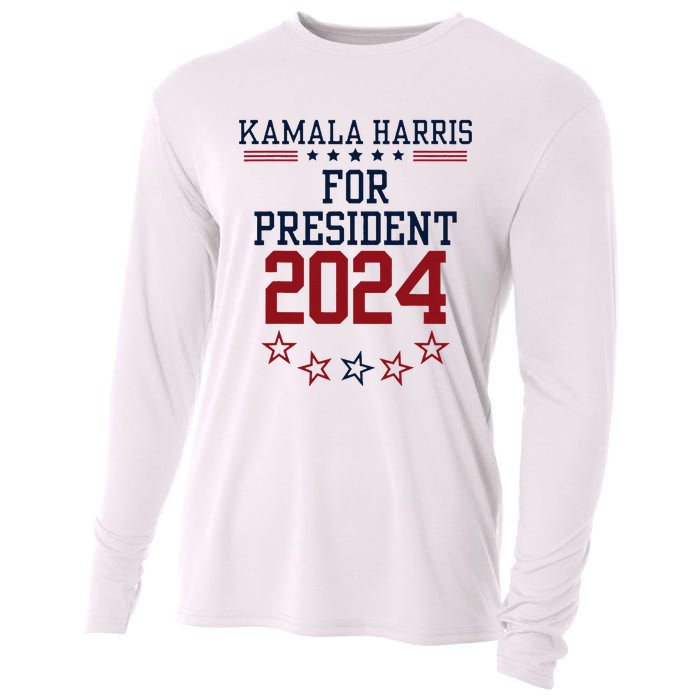 Kamala Harris For President 2024 Cooling Performance Long Sleeve Crew