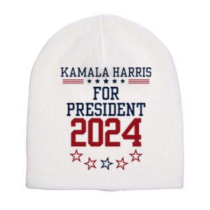 Kamala Harris For President 2024 Short Acrylic Beanie