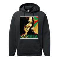 Kamala Harris For President 2024 Funny Cat Lady Graphic Performance Fleece Hoodie