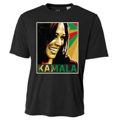 Kamala Harris For President 2024 Funny Cat Lady Graphic Cooling Performance Crew T-Shirt