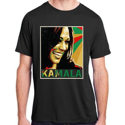 Kamala Harris For President 2024 Funny Cat Lady Graphic Adult ChromaSoft Performance T-Shirt