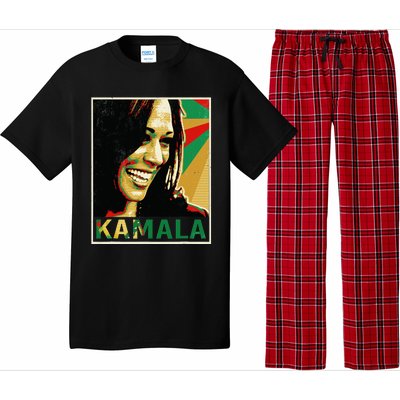 Kamala Harris For President 2024 Funny Cat Lady Graphic Pajama Set