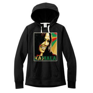 Kamala Harris For President 2024 Funny Cat Lady Graphic Women's Fleece Hoodie