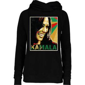 Kamala Harris For President 2024 Funny Cat Lady Graphic Womens Funnel Neck Pullover Hood