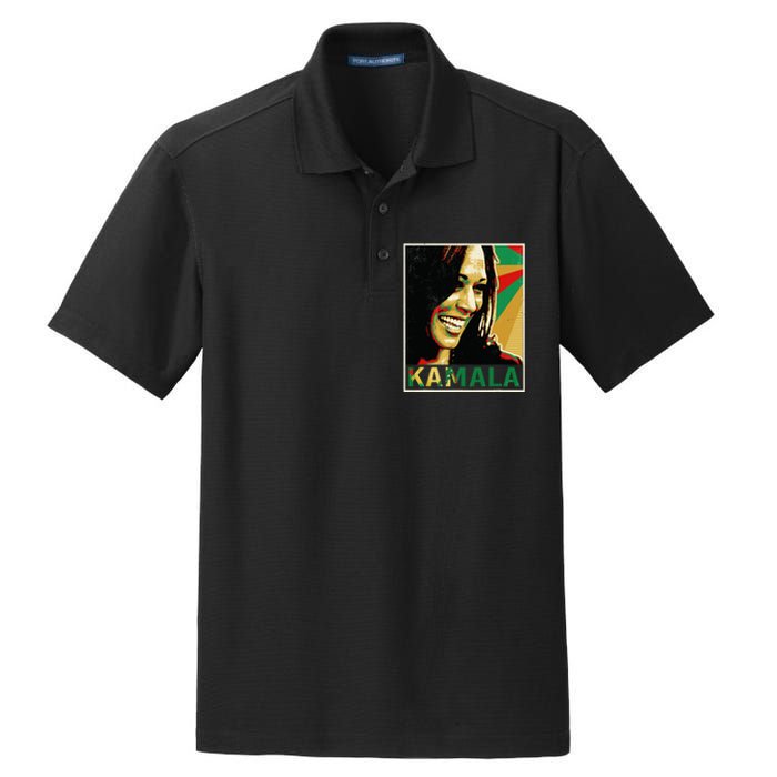 Kamala Harris For President 2024 Funny Cat Lady Graphic Dry Zone Grid Polo