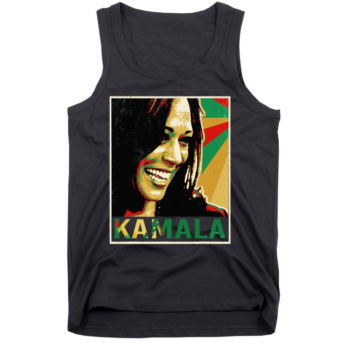 Kamala Harris For President 2024 Funny Cat Lady Graphic Tank Top