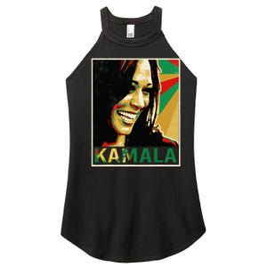 Kamala Harris For President 2024 Funny Cat Lady Graphic Women's Perfect Tri Rocker Tank