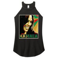 Kamala Harris For President 2024 Funny Cat Lady Graphic Women's Perfect Tri Rocker Tank