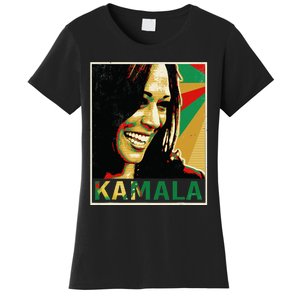 Kamala Harris For President 2024 Funny Cat Lady Graphic Women's T-Shirt