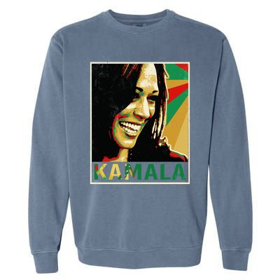 Kamala Harris For President 2024 Funny Cat Lady Graphic Garment-Dyed Sweatshirt