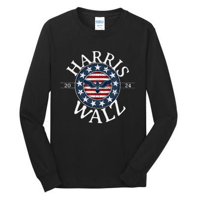 Kamala Harris For President 2024 Tim Walz Vp Election 2024 Tall Long Sleeve T-Shirt