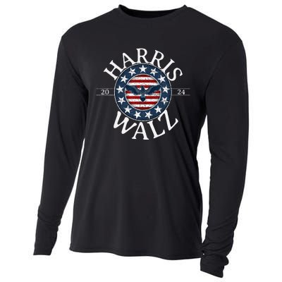 Kamala Harris For President 2024 Tim Walz Vp Election 2024 Cooling Performance Long Sleeve Crew