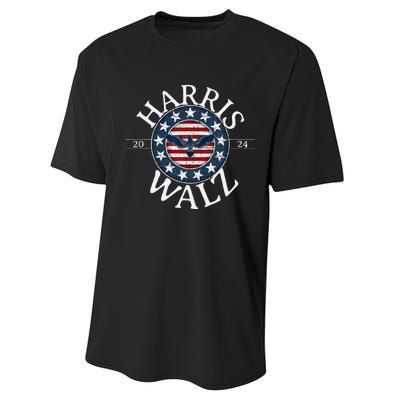 Kamala Harris For President 2024 Tim Walz Vp Election 2024 Performance Sprint T-Shirt