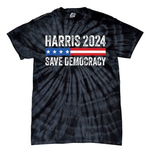 Kamala Harris For President 2024 Save Democracy Tie-Dye T-Shirt