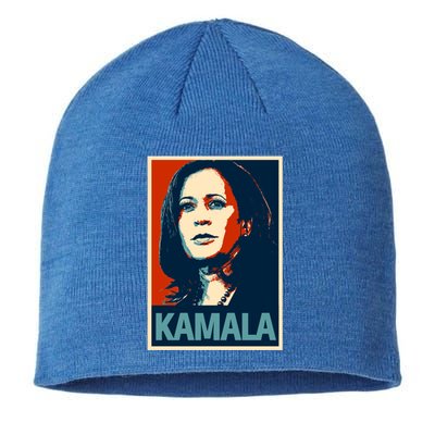 Kamala Harris Funny Gift Blue Small Sustainable Beanie